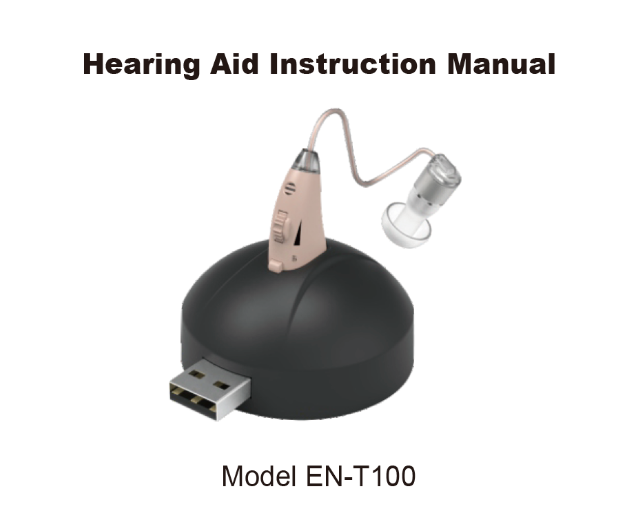 Rechargeable amplifier hearing aid use manual 